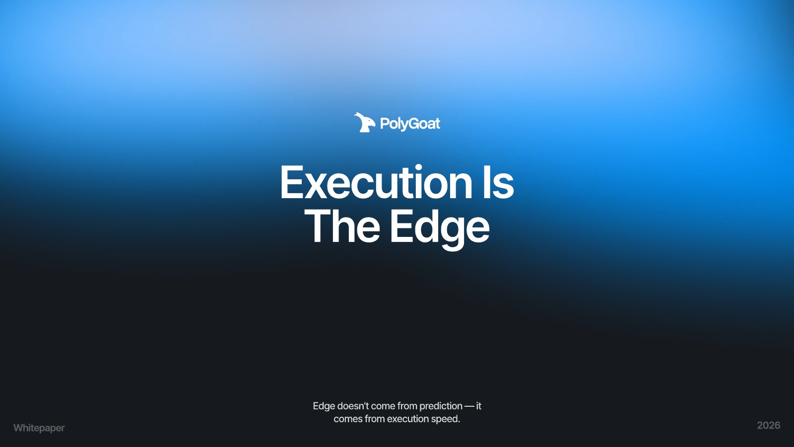 Execution is the edge